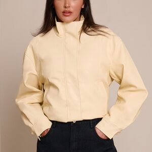 Butter Yellow Funnel Jacket